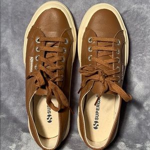 SUPERGA - Cognac Sneakers